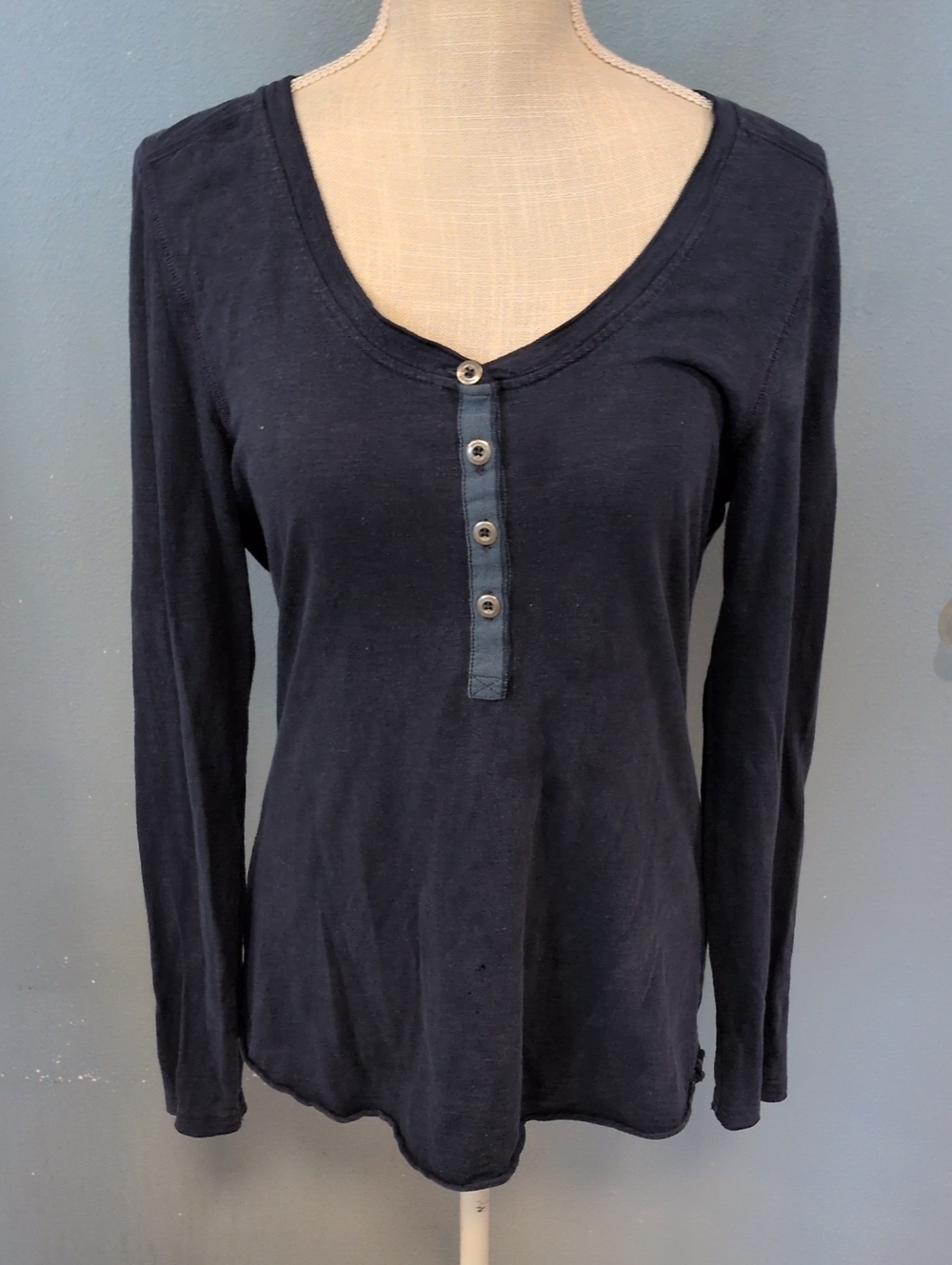 Patagonia Cotton Blend Henley Quarter Button Down Baselayer Shirt Gorpcore Ski